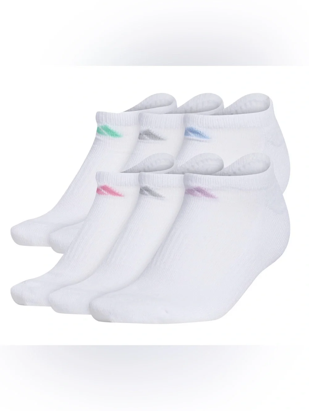 Adidas Women's 6-Pk. Athletic Cushioned No-Show Socks -Shoe Size 5-10 MSRP $20